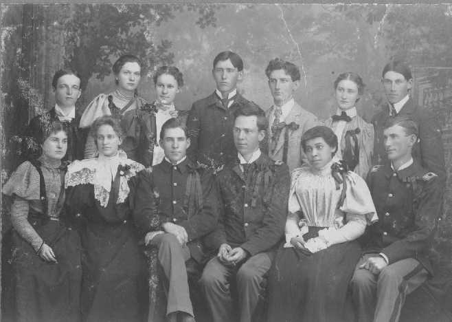 Photo: Group picture of class of 1899. 1897.