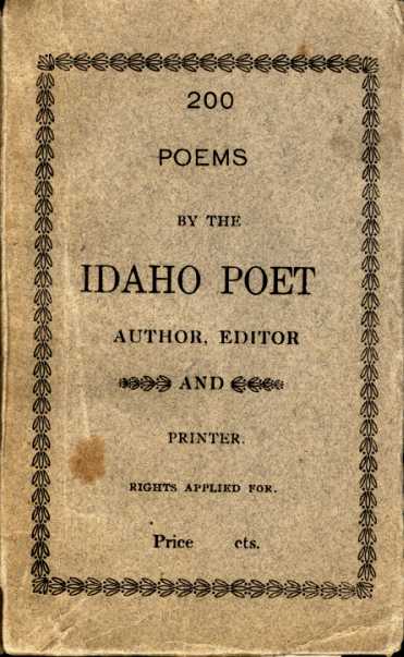 Cover: 200 Poems by the Idaho Poet (1921).
