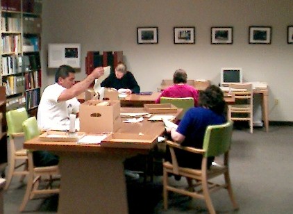 Researchers in Special
 Collections, April 2003