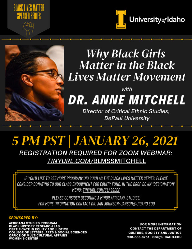 Dr. Anne Mitchell | Black History at the University of Idaho