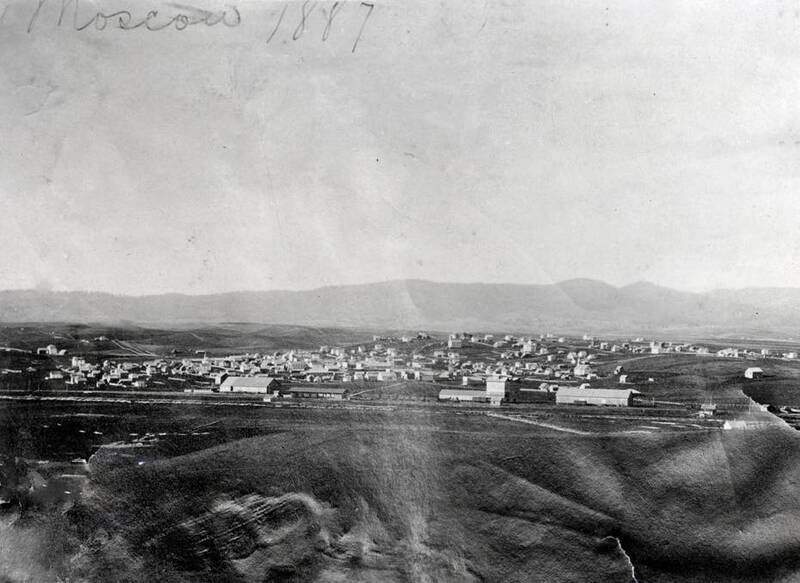 Panoramic view of Moscow, Idaho.