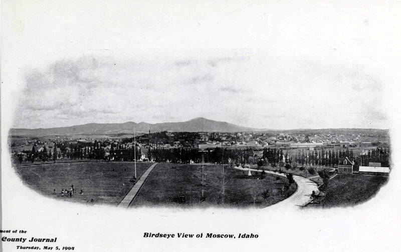 Panoramic view of Moscow, Idaho.