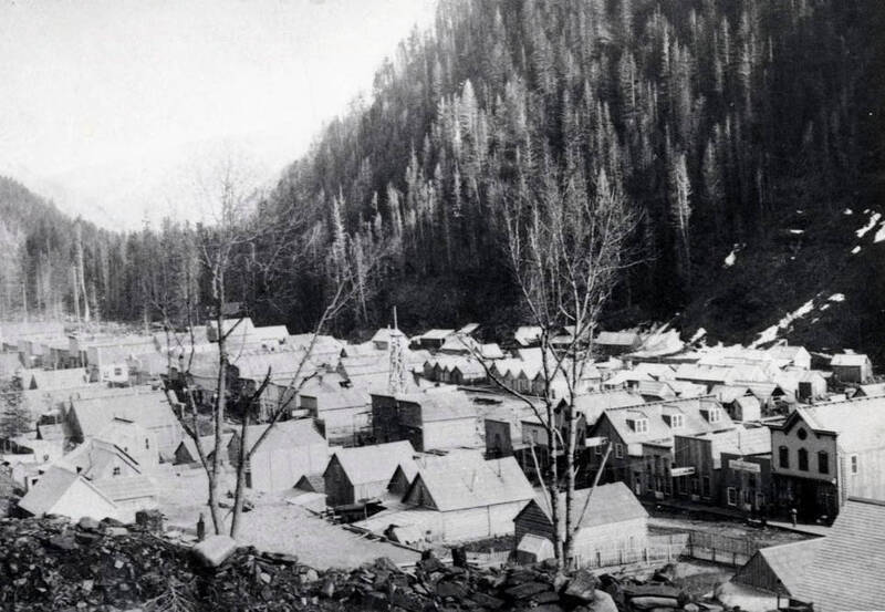 Panoramic view of Murray, Idaho.