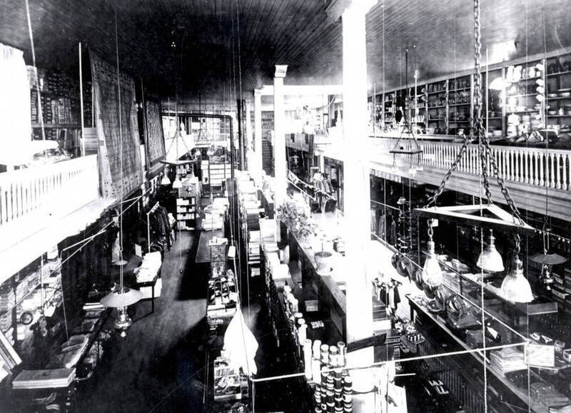 Interior of Alexander-Freidenrich Co. (1885-1905?). Grangeville, Idaho.