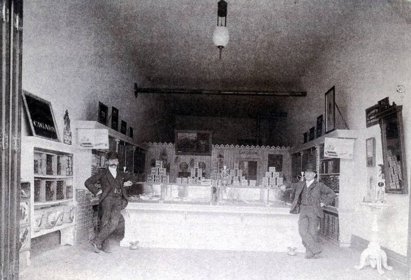 Interior view of cigar store in Moscow Hotel. Moscow, Idaho.