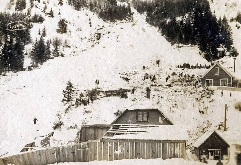 Snowslide. Mace, Idaho.