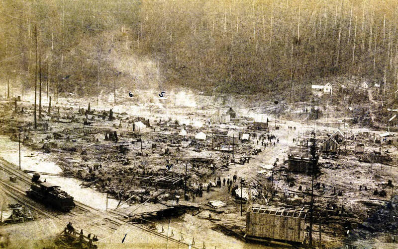 Shows temporary construction