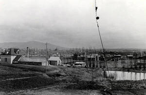 Panoramic view from campus of Moscow, Idaho.