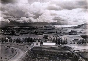 Panoramic view from campus of Moscow, Idaho.