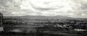 Panoramic view from campus of Moscow, Idaho.