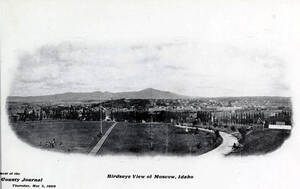Panoramic view of Moscow, Idaho.