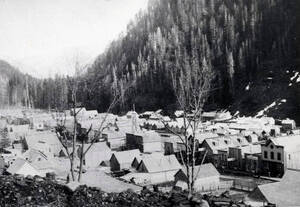 Panoramic view of Murray, Idaho.