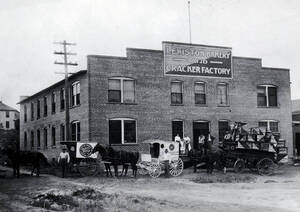 Delivery wagon on right is the Northern Express Co.