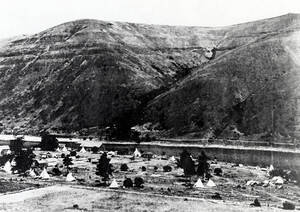 Panoramic view of Spalding, Idaho.