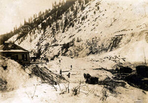 After the snowslide. Mace, Idaho.