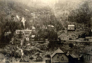 West Hexla Gulch before the snowslide. Burke, Idaho.