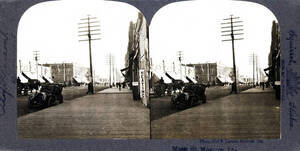Visible: Wallace's Jewelry, David's. First automobile in town?