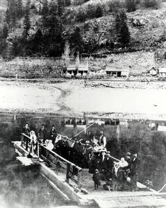 Greer Ferry run by Jack Greer. Greer, Idaho.