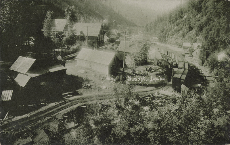 Postcard is of Sunset, Idaho near Wallace. | Sunset, Idaho.