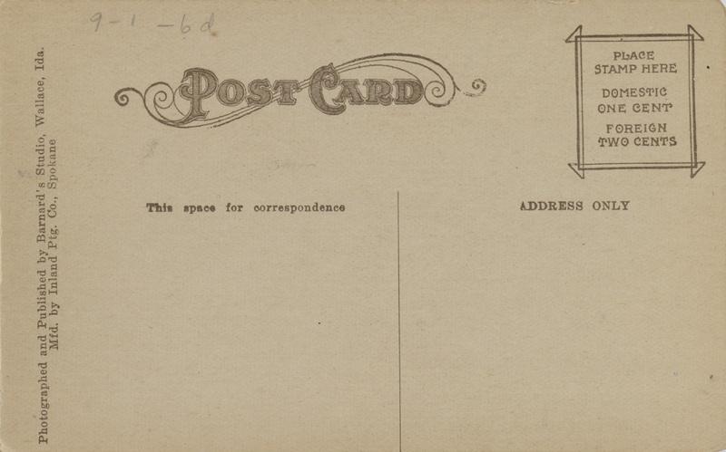 Wallace, Idaho, before the fire August 20, 1910.