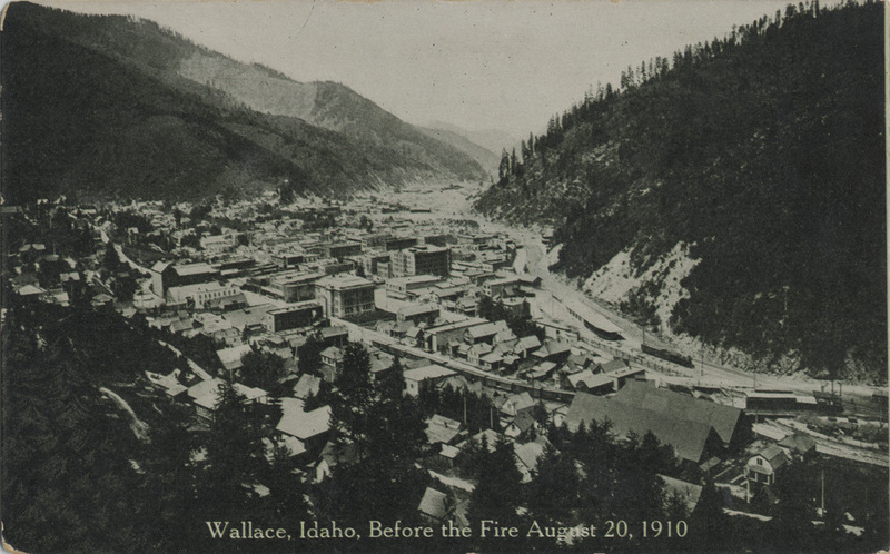 Wallace, Idaho, before the fire August 20, 1910.