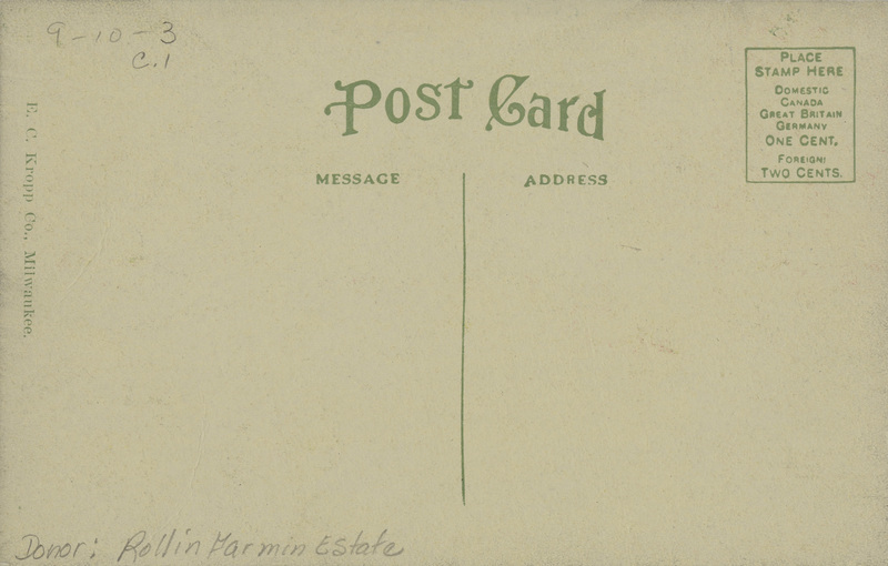 Northern Pacific rotary snow plow cutting through snow slide on Canyon creek near Mace, Idaho.