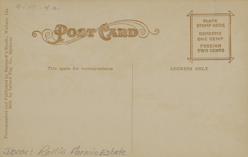 Snow slide at Mace, Idaho, February 27, 1910.