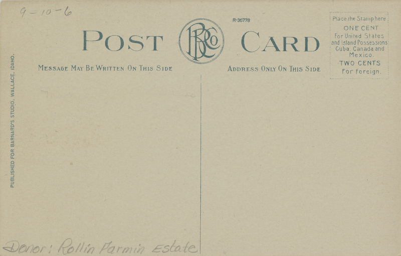 Wreck on S bridge caused by snow slide on Northern Pacific cut off.