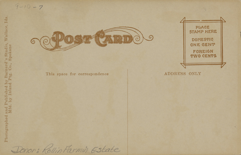 Snow slide at Burke, Idaho, February 28, 1910.