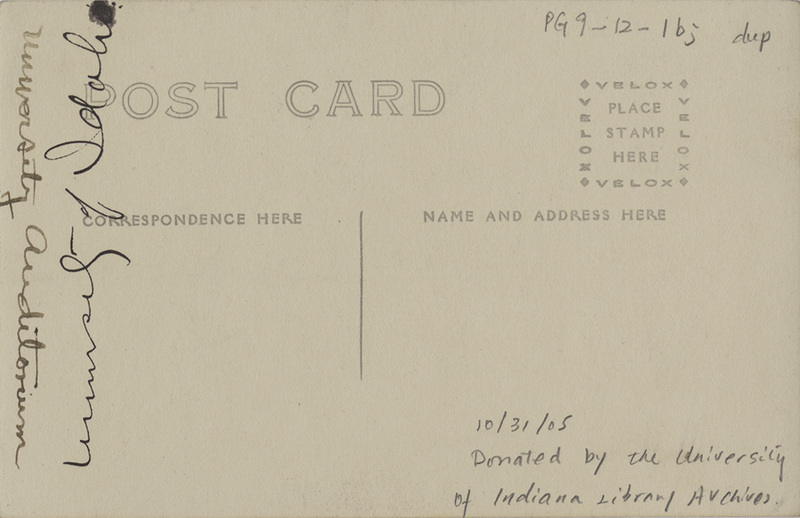 Auditorium. Administration Building. University of Idaho.