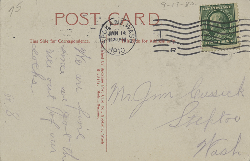 First pack train on summit of Mt. Baldy near St. Joe, Idaho.