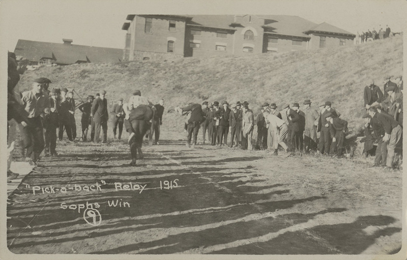 "Pick-a-back" Relay, 9. University of Idaho.