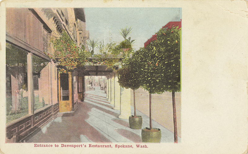 Entrance to Davenport's Restaurant, Spokane, Washington