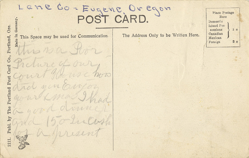 Court House, Eugene, Oregon