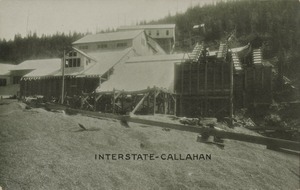 Postcard of the Interstate-Callahan mine near Wallace, Idaho.