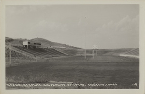 Postcard of Neale Stadium, which was in the area of the Kibbie Dome, on the University of Idaho campus in Moscow, Idaho.