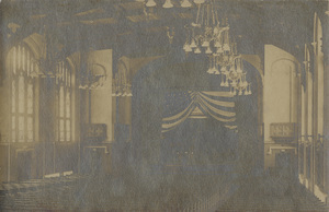 Postcard of the auditorium in the Administration building on the University of Idaho campus in Moscow, Idaho.