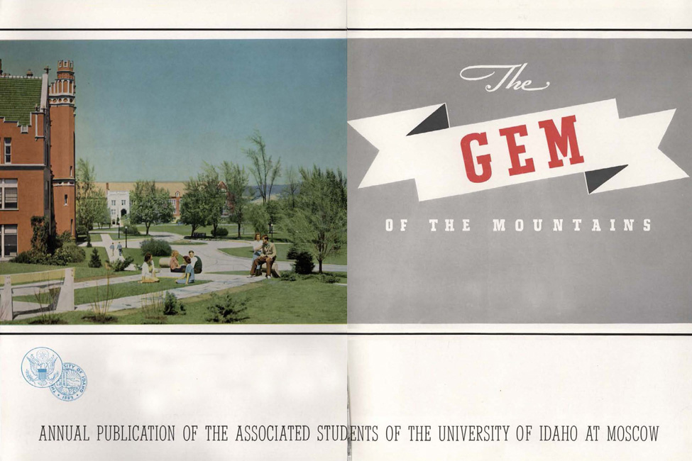 image of fancy traditional campus administration building with the words Gem of the Mountains