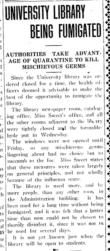 item thumbnail for University Library Being Fumigated - Page 2