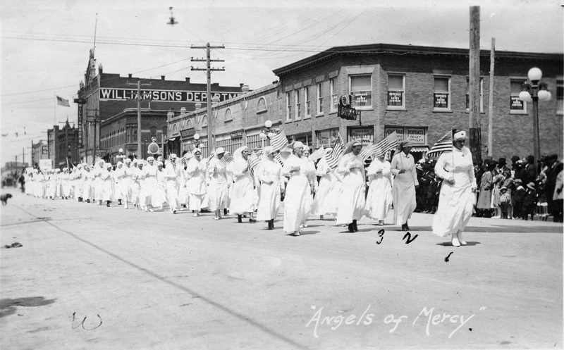 item thumbnail for Angels of Mercy' - Red Cross Volunteers Marching in Armistice Parade