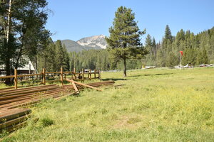 View of the Big Creek Forest Service Work Station Commissary, looking southwest