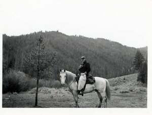 Homer Martin on a big game hunting trip at Crescent Meadows