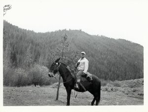 Dan LeVan on a big game hunting trip at Crescent Meadows