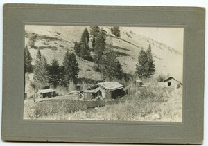 The Caswell ranchouse at the mouth of Spring Creek