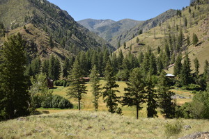 View of Taylor Wilderness Research Station from the north side of Big Creek