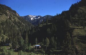View of the Jess Taylor Ranch from the north side of Big Creek