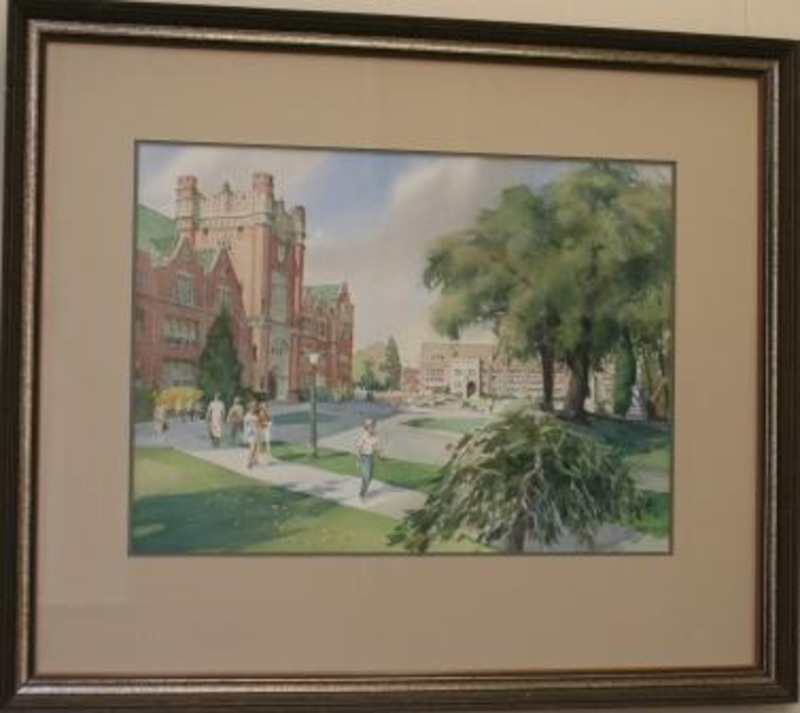 item thumbnail for Campus scene by Alfred C. Dunn [1]