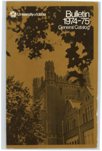 item thumbnail for University of Idaho General Catalog 1974-1975