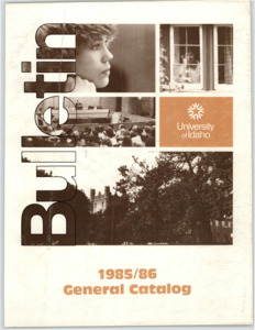 item thumbnail for University of Idaho General Catalog 1985-1986