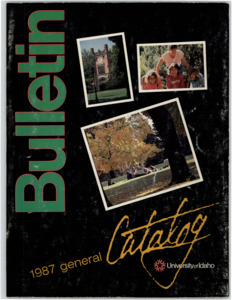 item thumbnail for University of Idaho General Catalog 1987